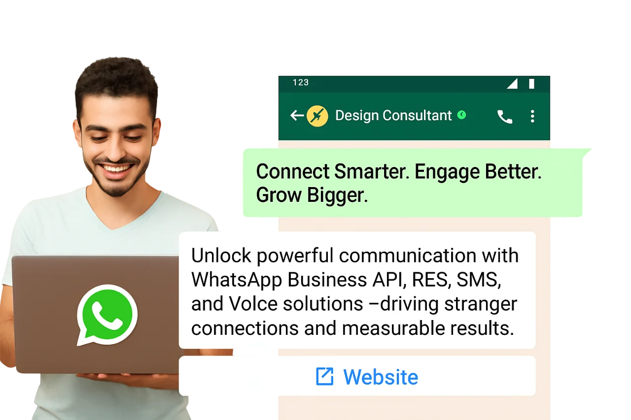 Linksy customer messaging character