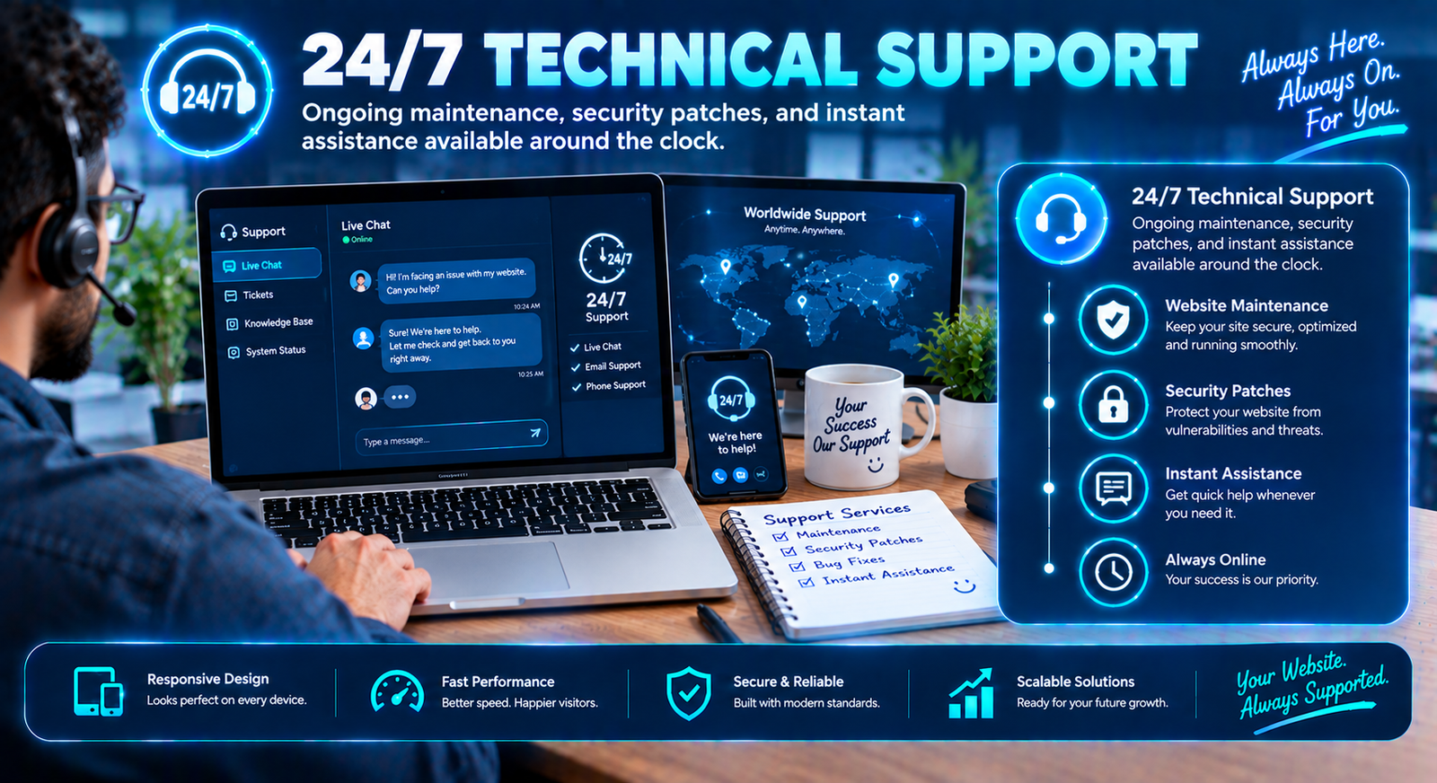 24/7 Technical Support
