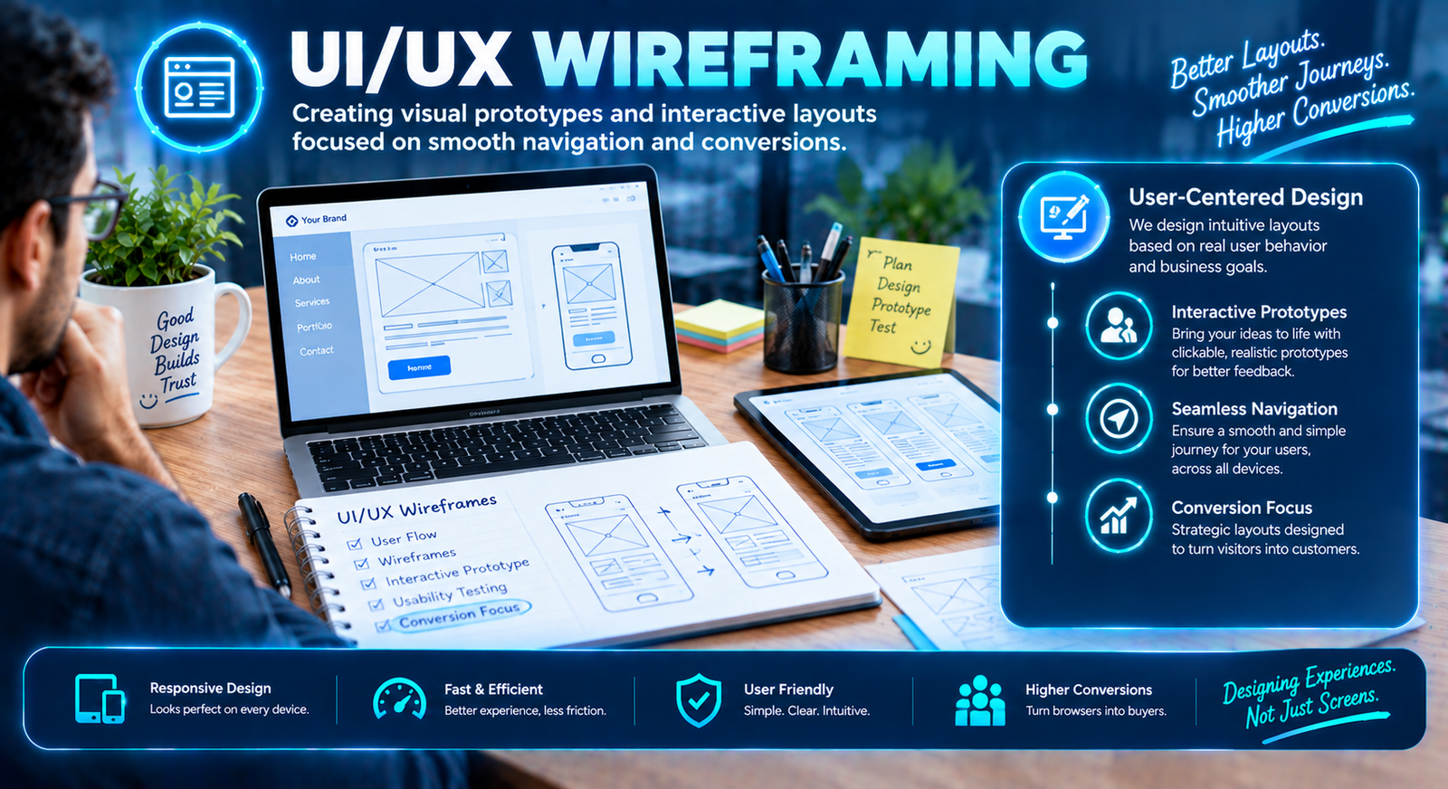 UI/UX Wireframing
