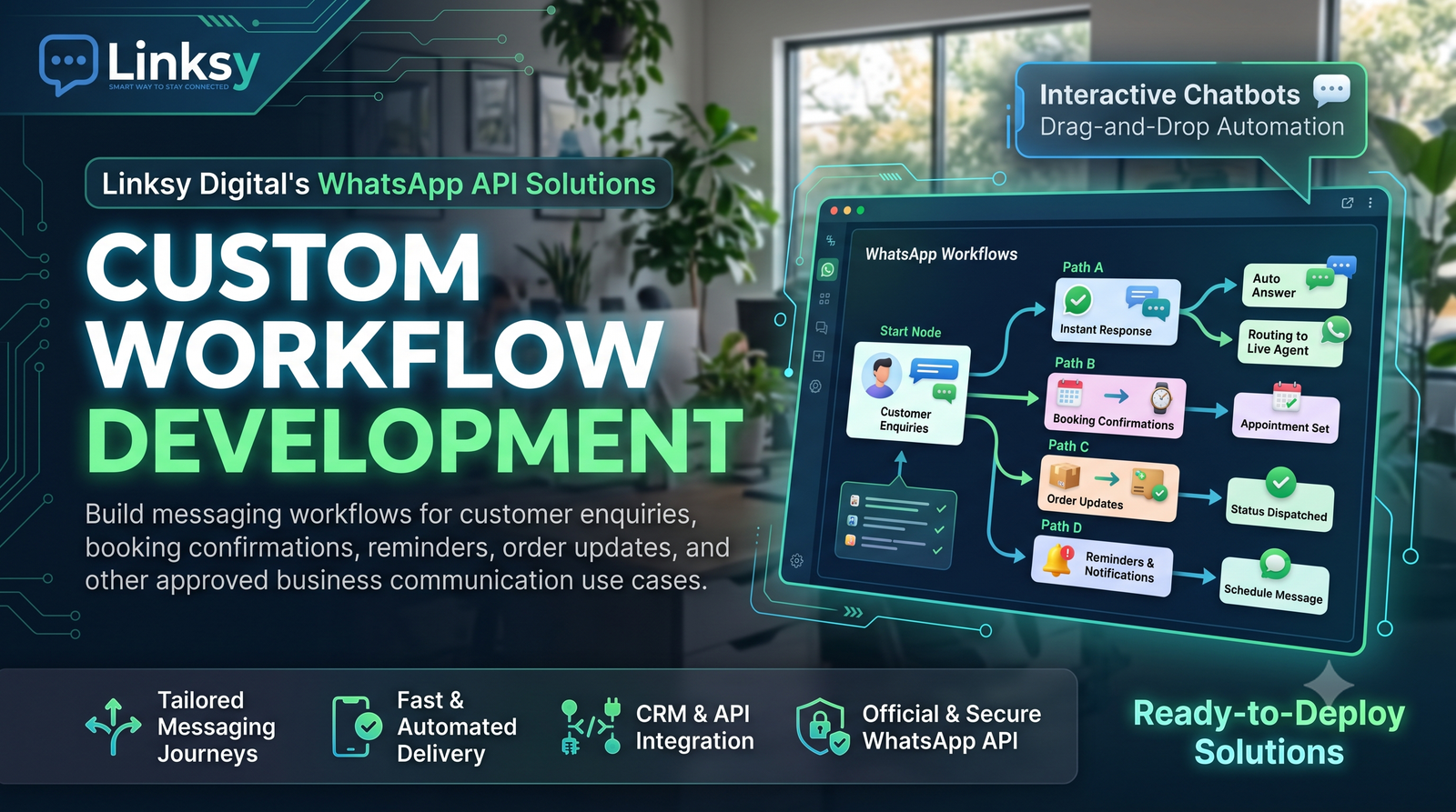 WhatsApp Automated Messaging Workflow Development